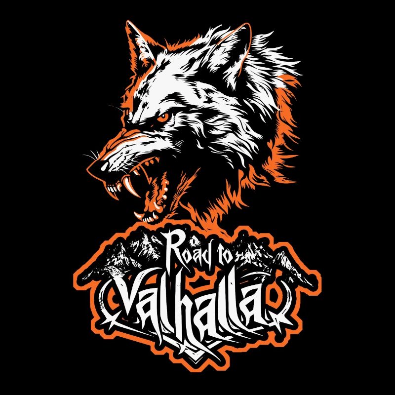Conception de la route Wolf vers les montagnes Valhalla