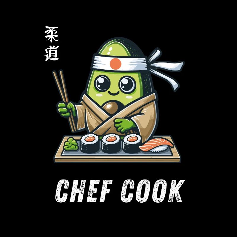 Chef Cuisinier Avocat Cuisson Grill Master