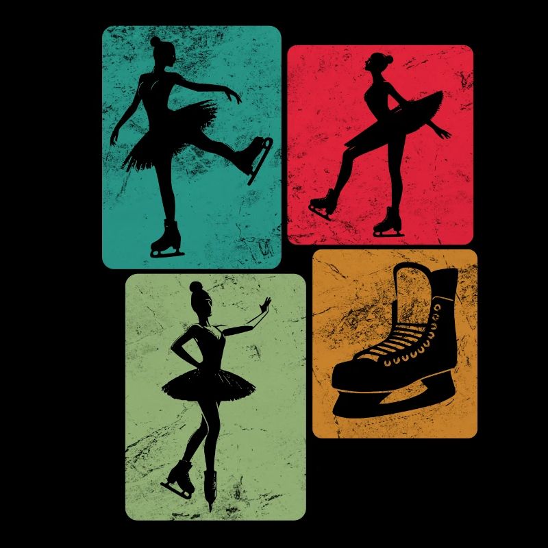 Schlittschuh Eiskunstläuferin Eislaufen