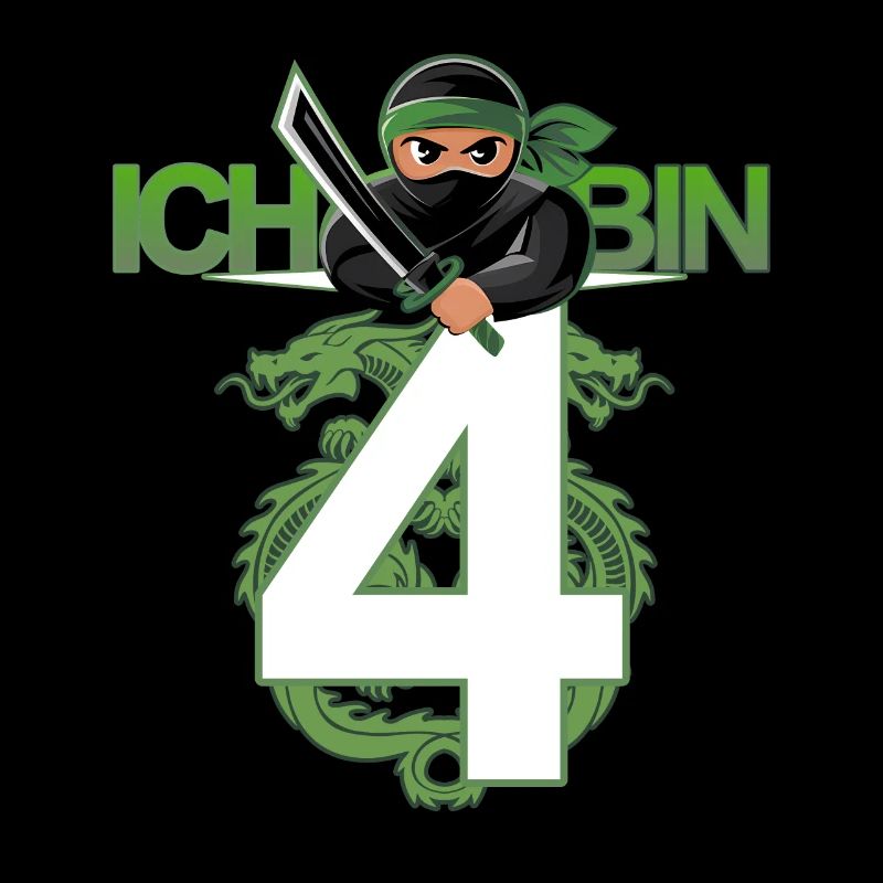 4. Geburtstag Ninja Kostüm 4 Jahre alt Junge