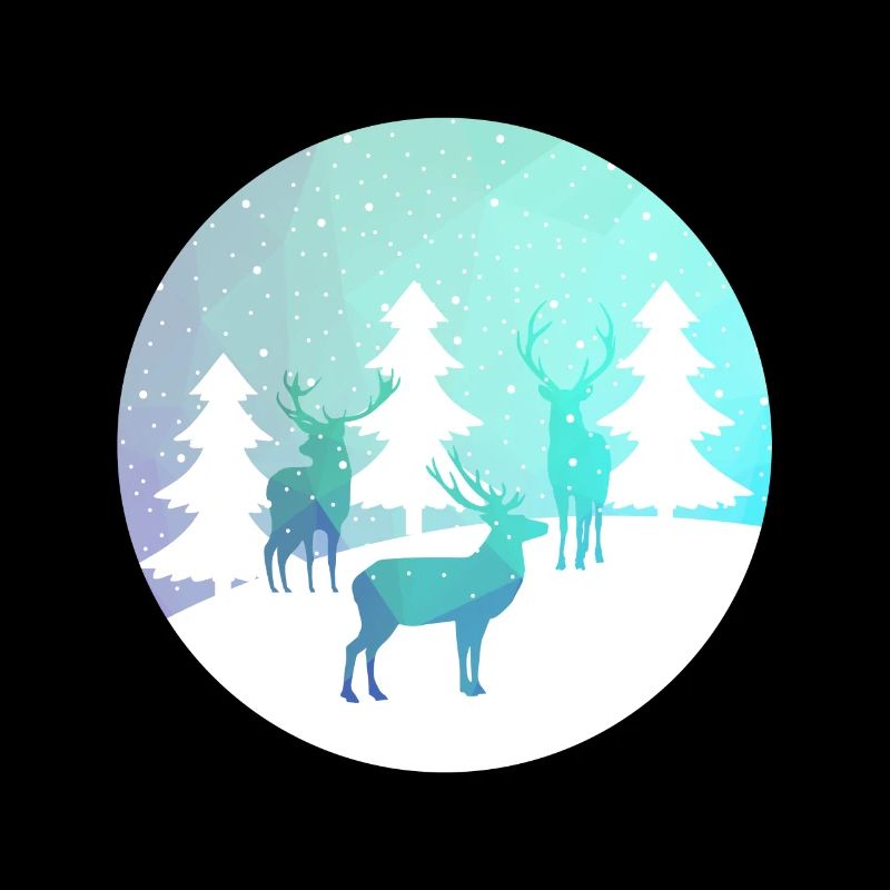 Moose snow Christmas icon snow icon