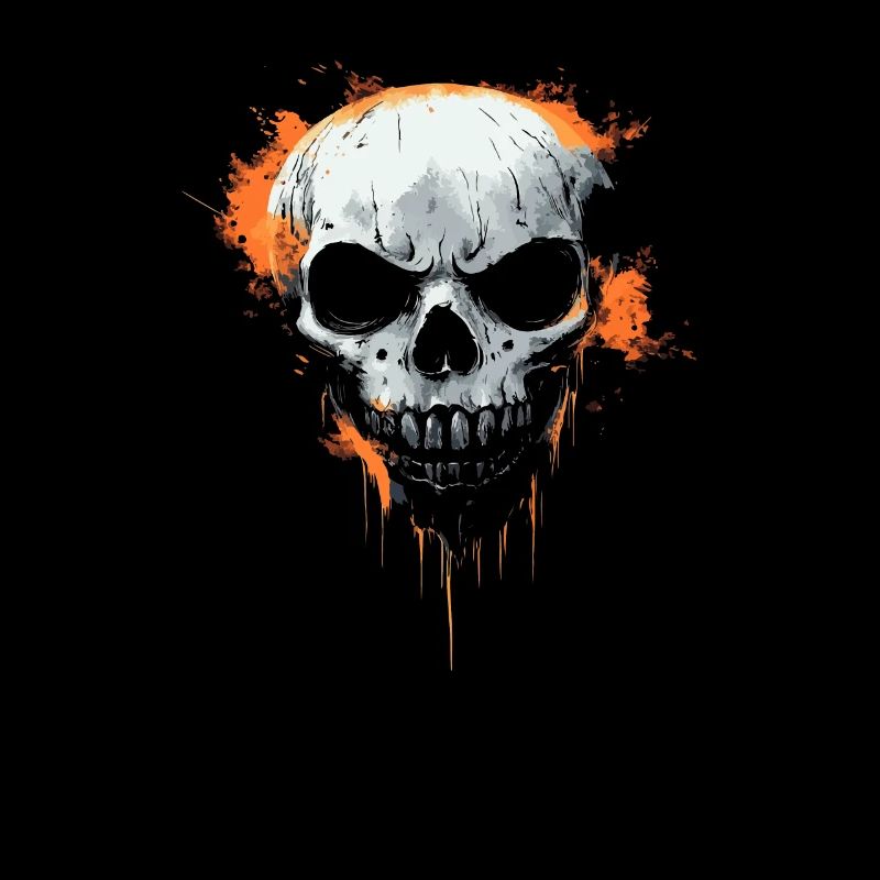 Halloween Costume Horror Menacing Skull