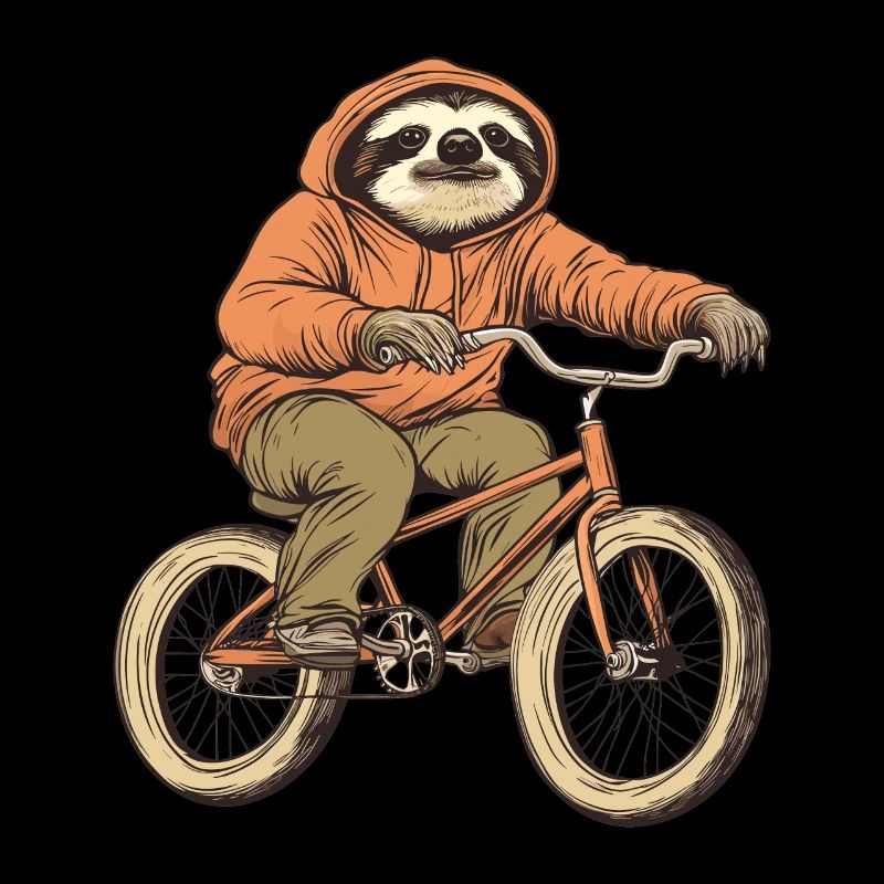 Sloth on Bicycle