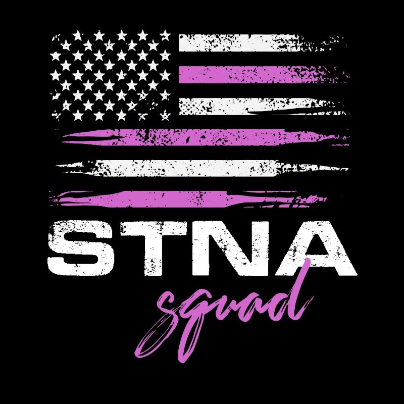 stna squad american flag Design for a nursing
