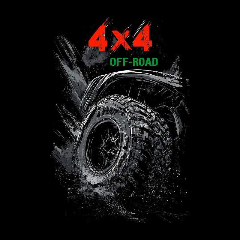 4x4 Offroad Off Road Tire Trial Logo