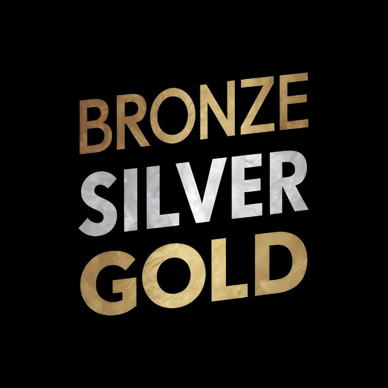 Bronze Silber Gold