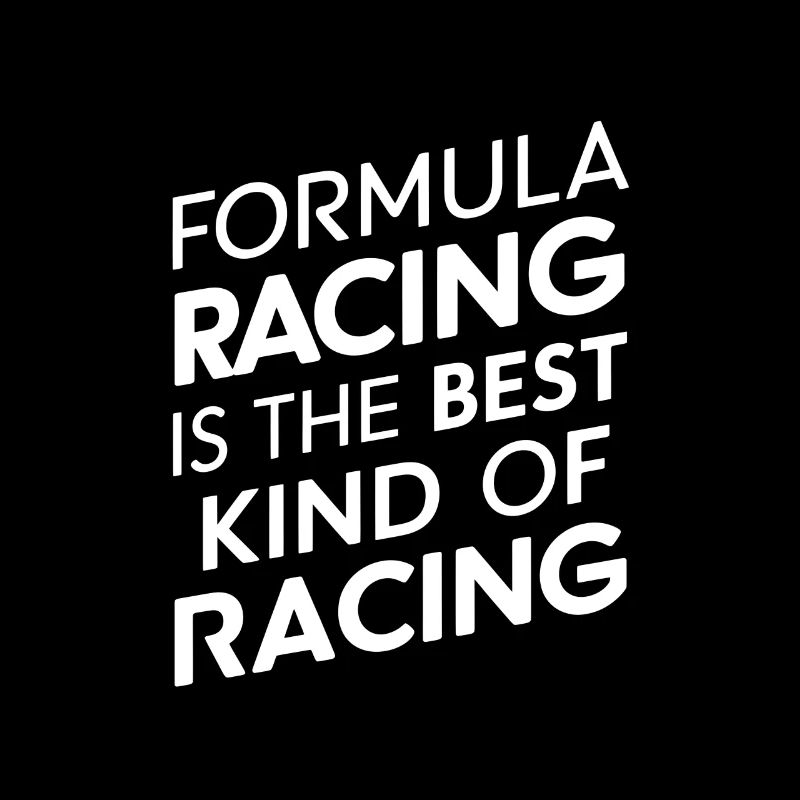 La course de formule est le meilleur type de course