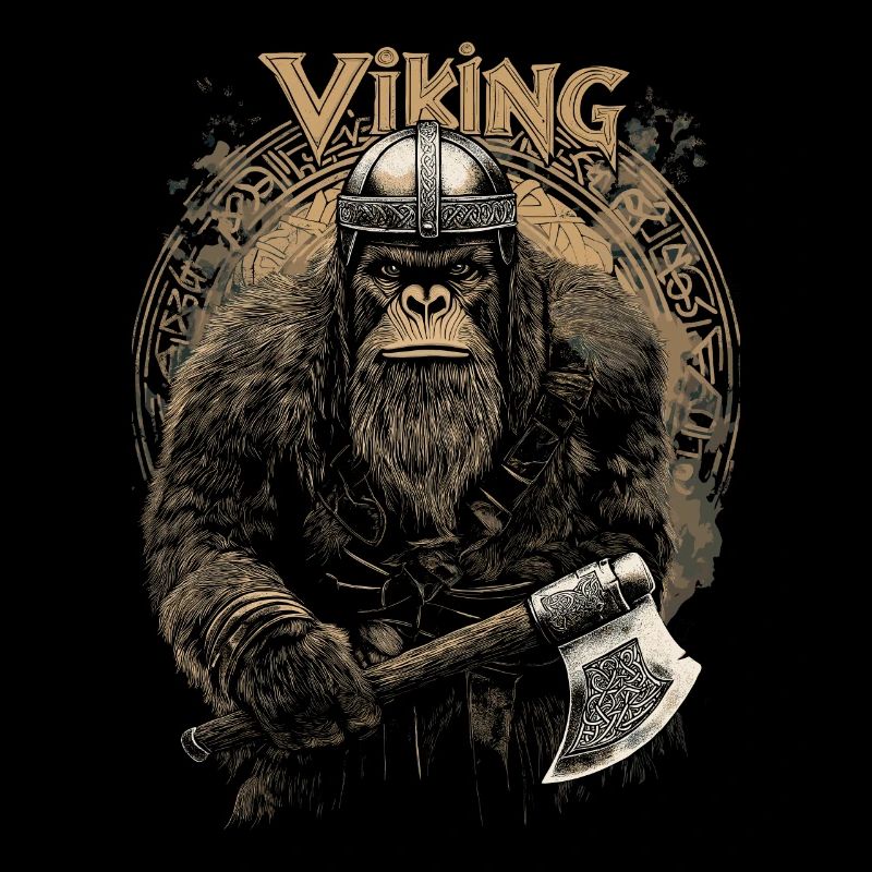 Vikings Viking Wikinger Orang Utan Affe Ape