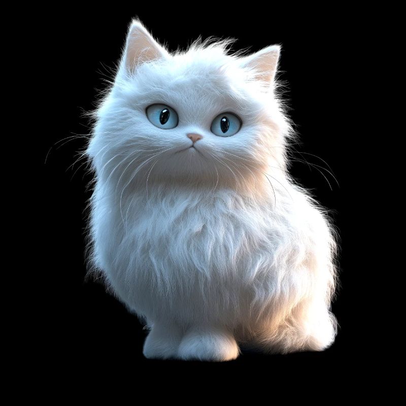 Chat Angora Blanc Chat Angora Chats Angora Mignons