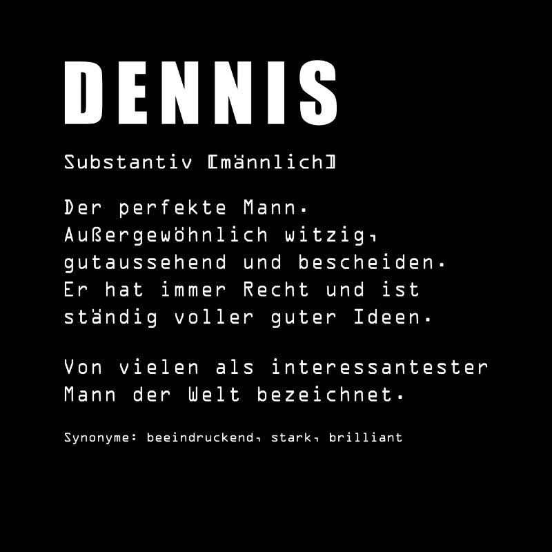 Dennis Name Geschenk Geburtstag