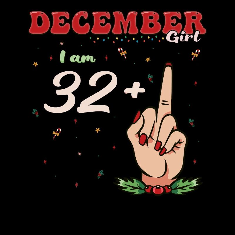 Dezember Mädchen 32 + Mittelfinger | Fetter 33. Platz