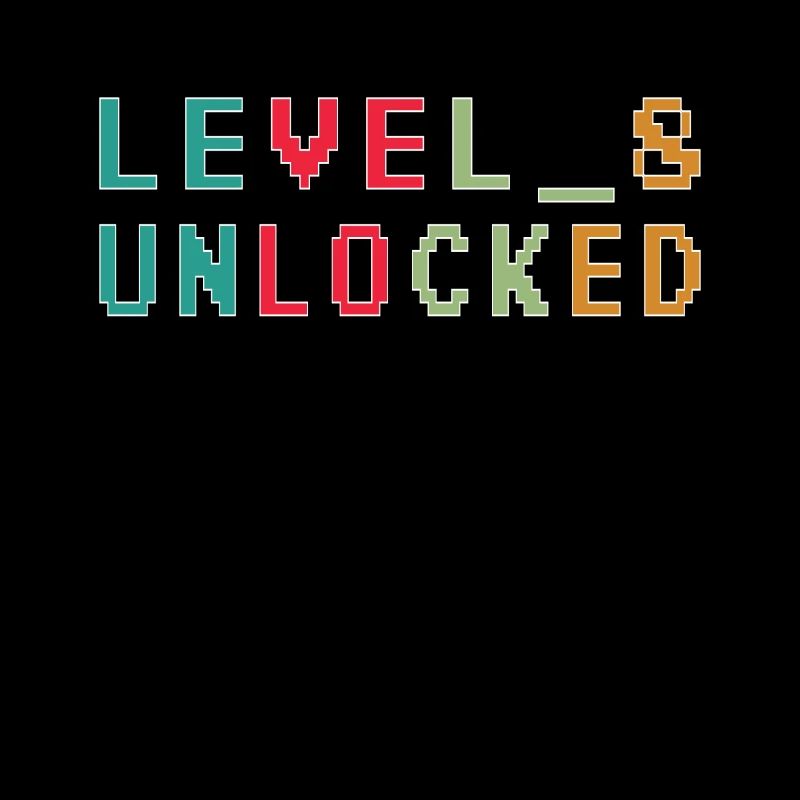 Level 8 Unlocked Zocker 8 Geburtstag Geschenk