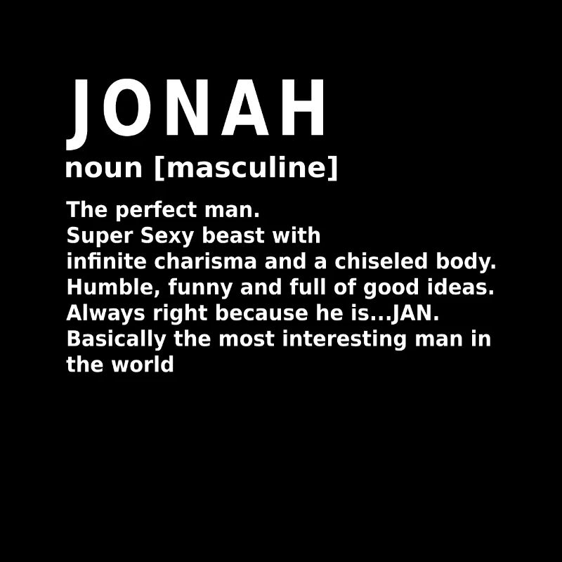 Jonah Name Spruch Geschenk Vorname Jonah