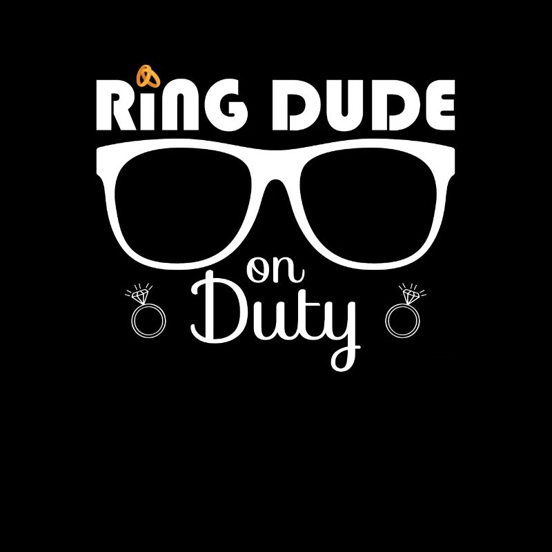 Bague Dude Ring Bearer Mariage Bague de mariage