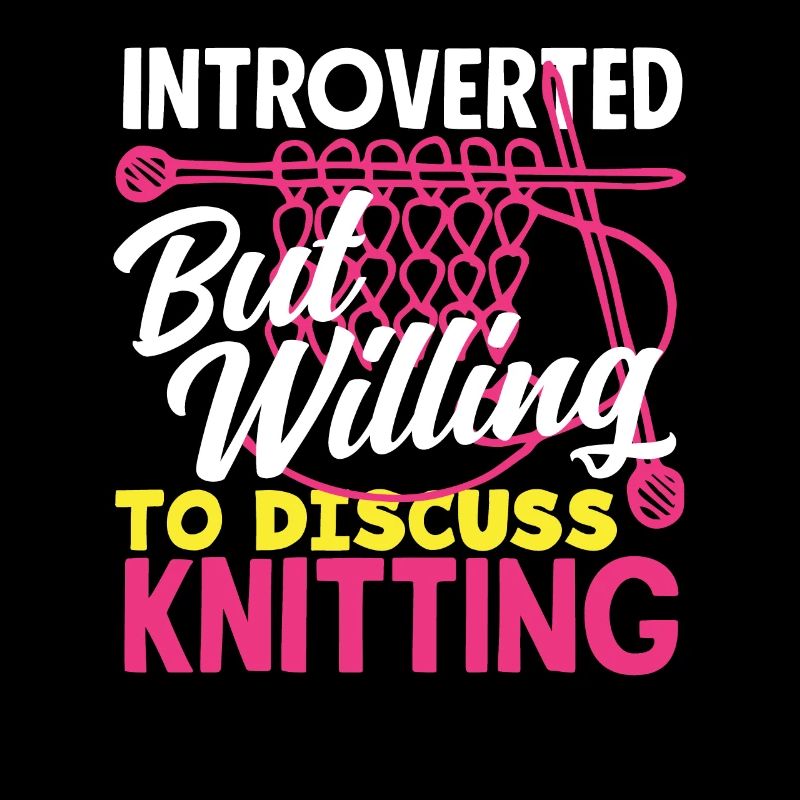 Introvertiert Aber Bereit Über Stricken Zu Reden