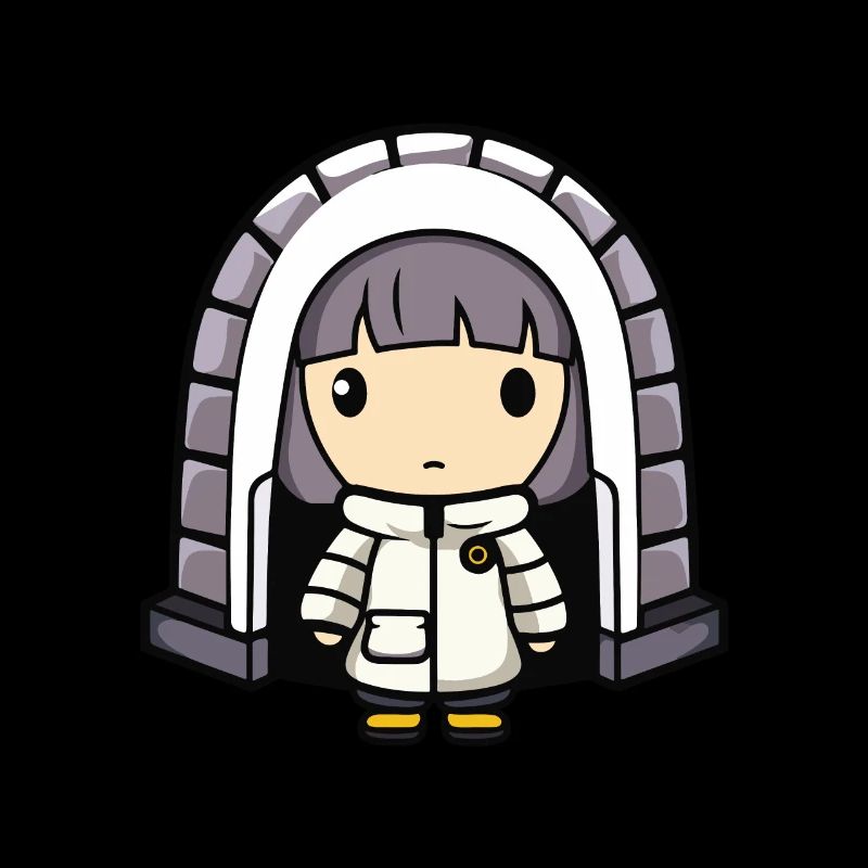 Winter Eskimo Iglu Comic