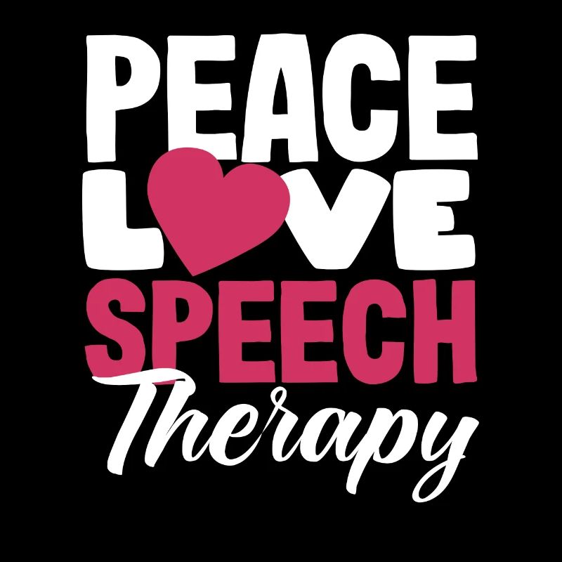 Frieden Liebe Sprachtherapeut Design