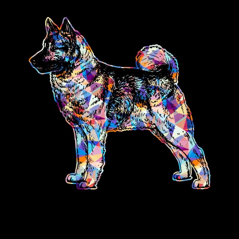 Norwegian Elkhound Geometric