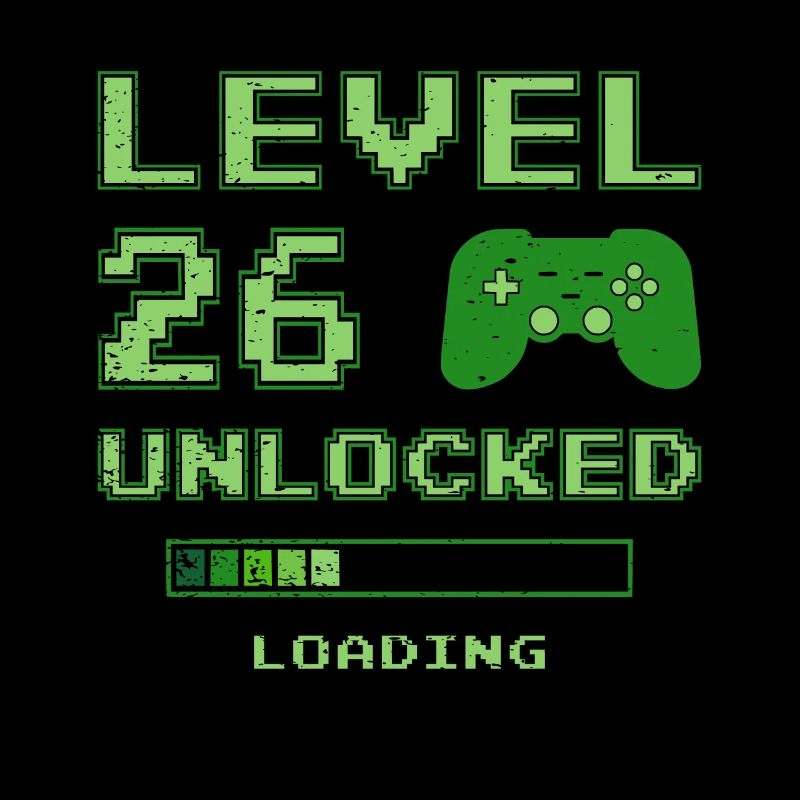 Level 26 Unlocked 26 Years Birthday Gift