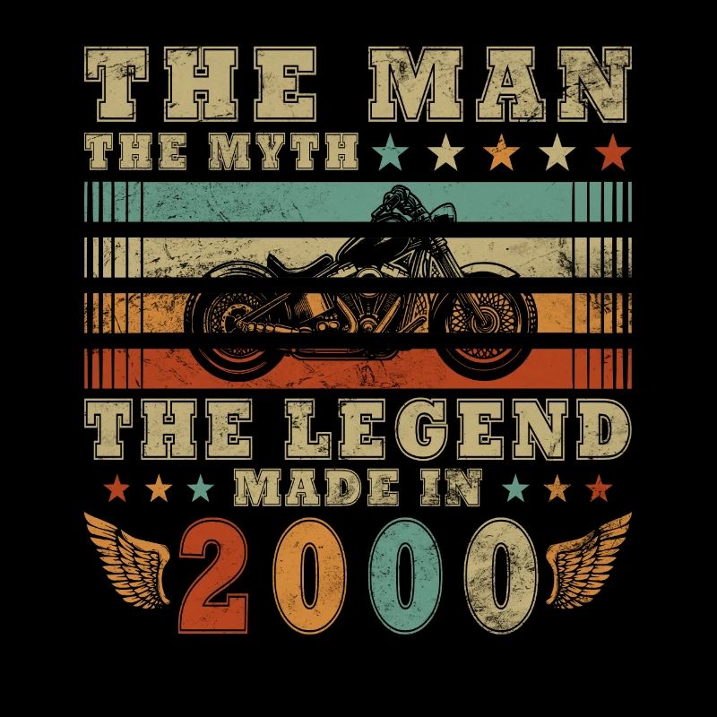 Oldtimer Motorrad geboren 2000 Geburtstag Geschenk