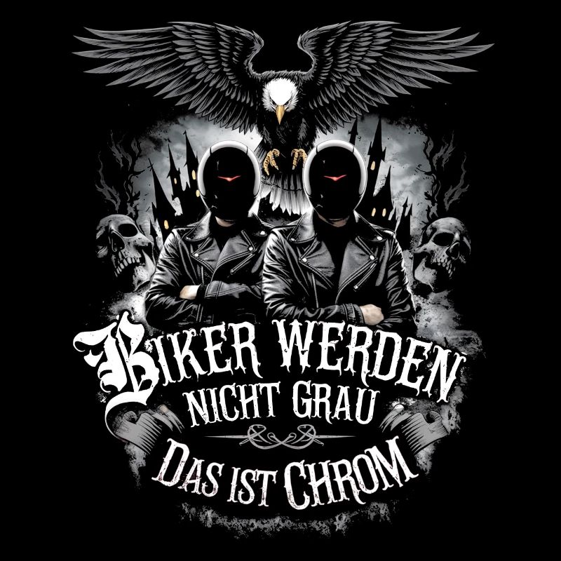 Werden Nicht Grau Das Ist Chrom Motorradfahrer