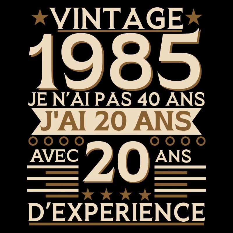 vintage 1985 expérience