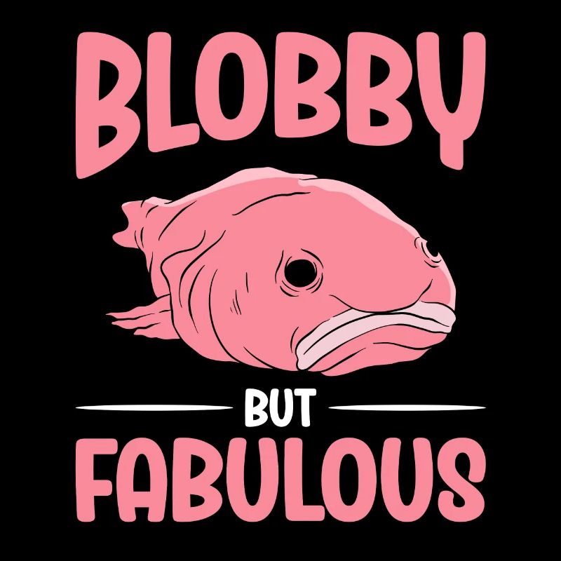 Drôle de poisson Blobfish mignon