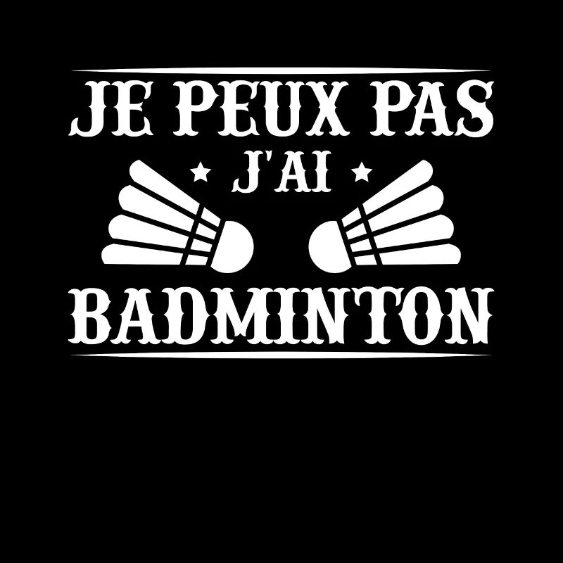 I Can't I Badminton Humor Geschenk
