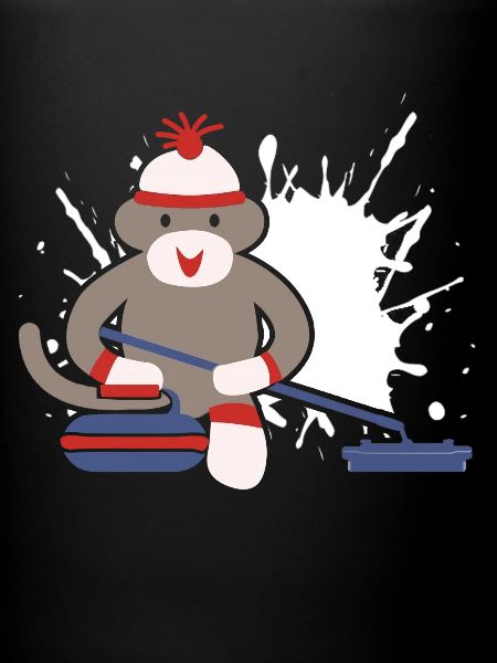 Sock Monkey Curling