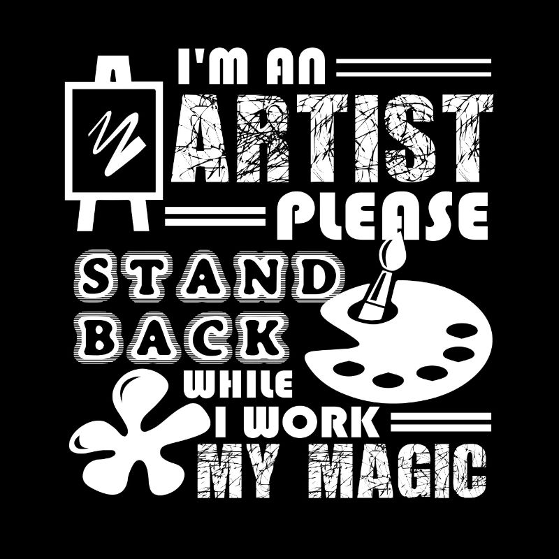 Artist Stand Back While Artist Work Magic