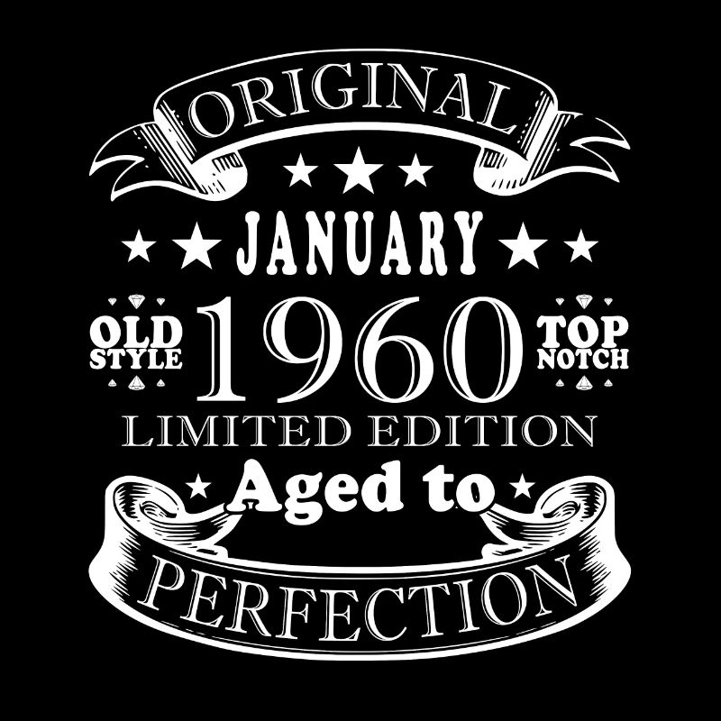 Original Né(e) en janvier Anniversaire janvier 1960