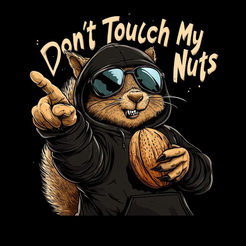 Ne touchez pas à mes noix - Funny Squirrel Design