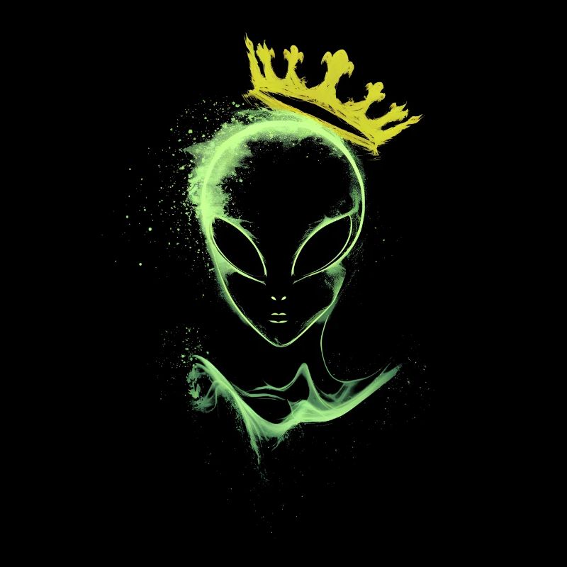 Alien avec une couronne
