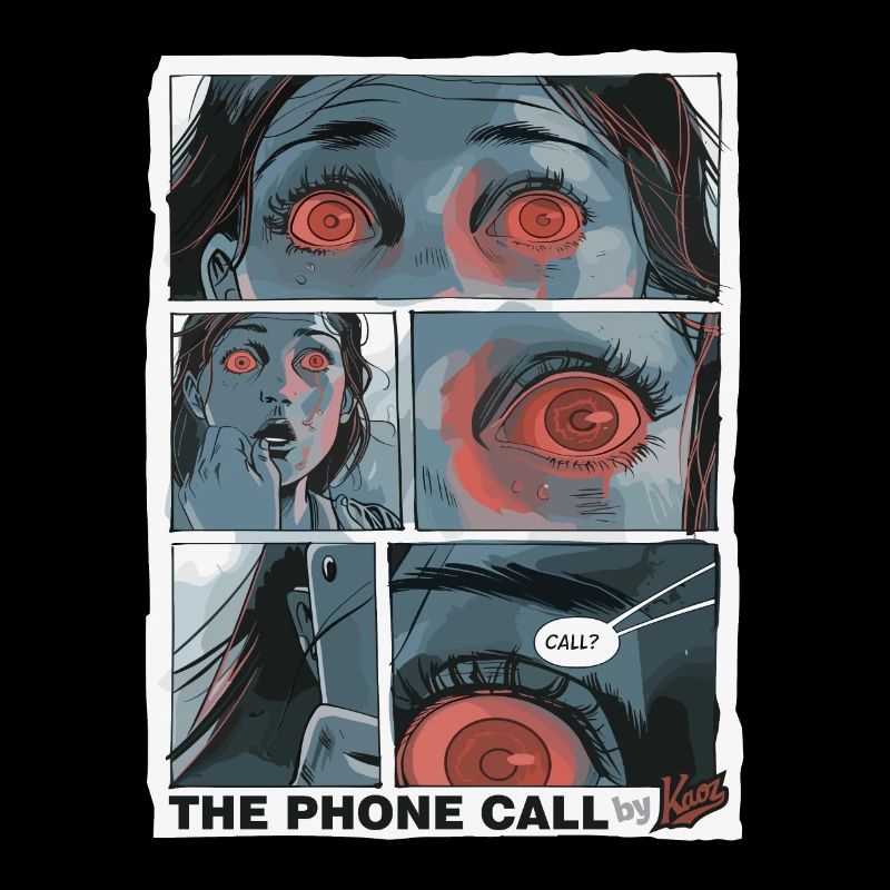 Comic über den Horror des Millenials Telefonanruf