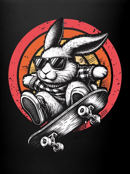 Lapin patineur