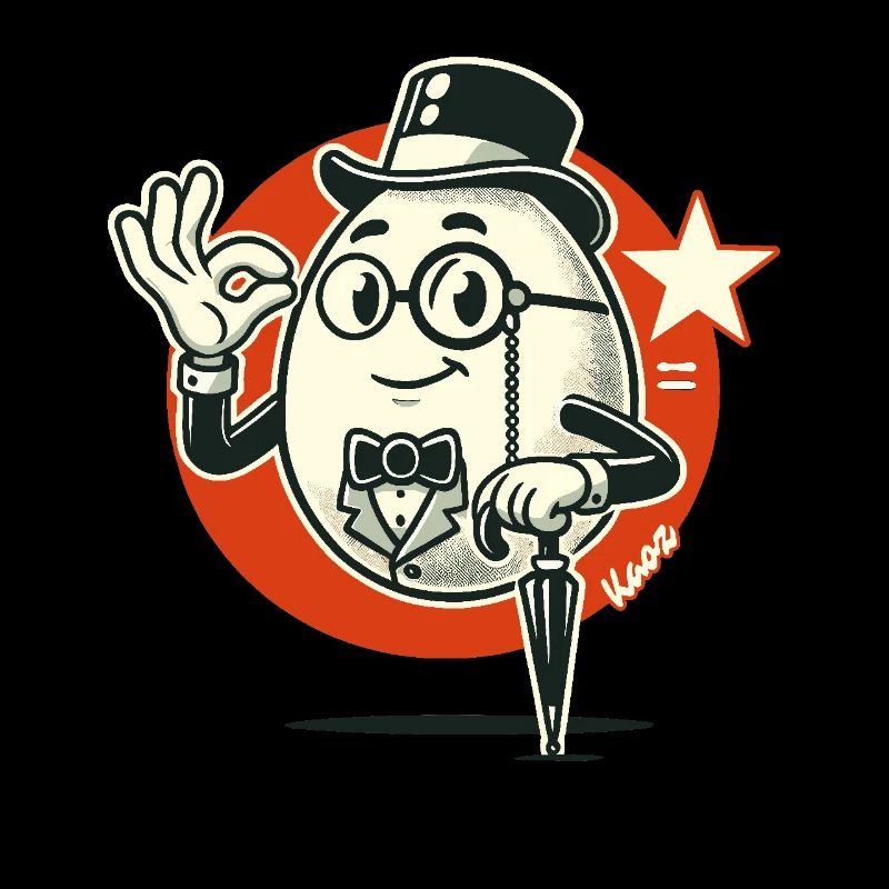 L’œuf du gentleman élégant