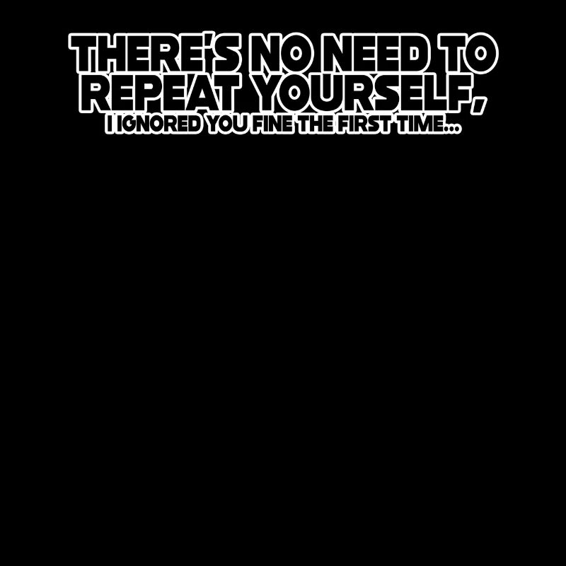 Il n’est pas nécessaire de se répéter