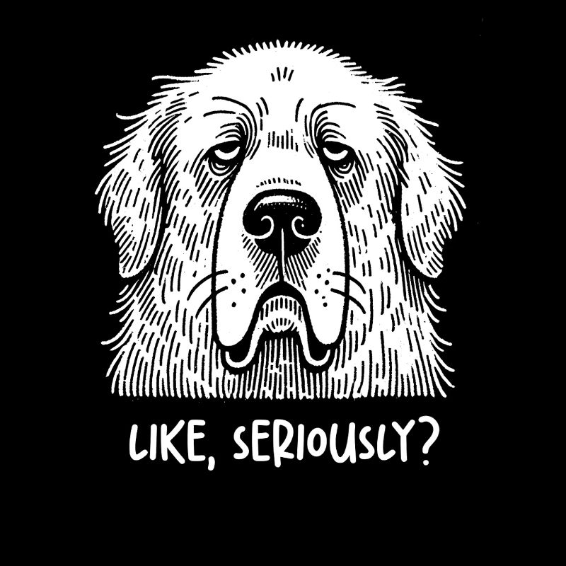 Great Pyrenees Unamused Like Seriously Judging Sar