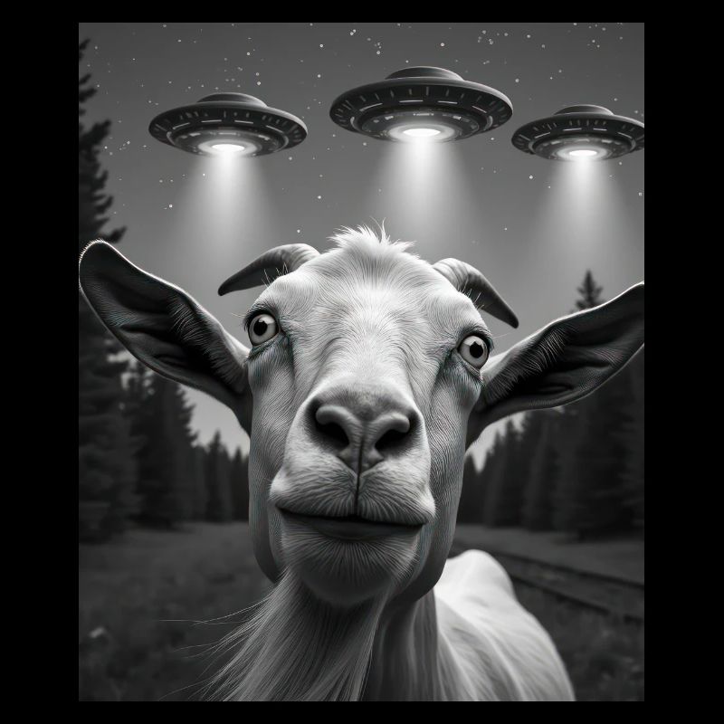 UFO Funny Goat