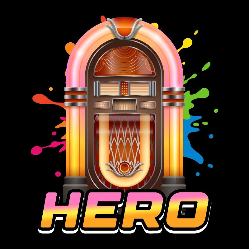 Hero Karaoke Music 80's Disco Machine Jukebox