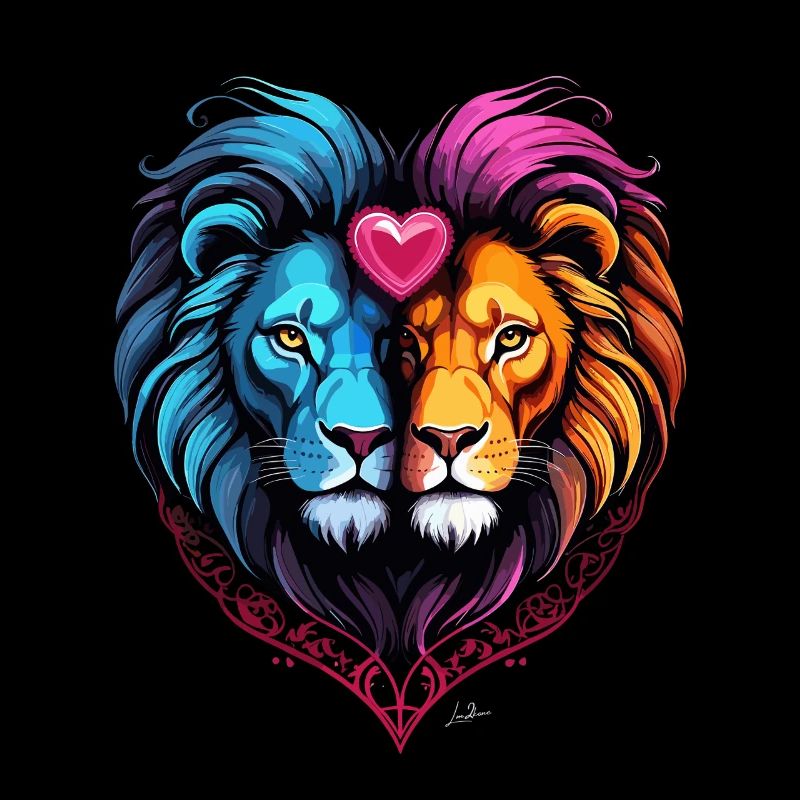 Love valentin lion