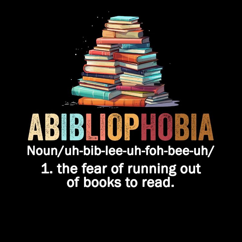 Abibliophobie Bücherwurm Lesebücher