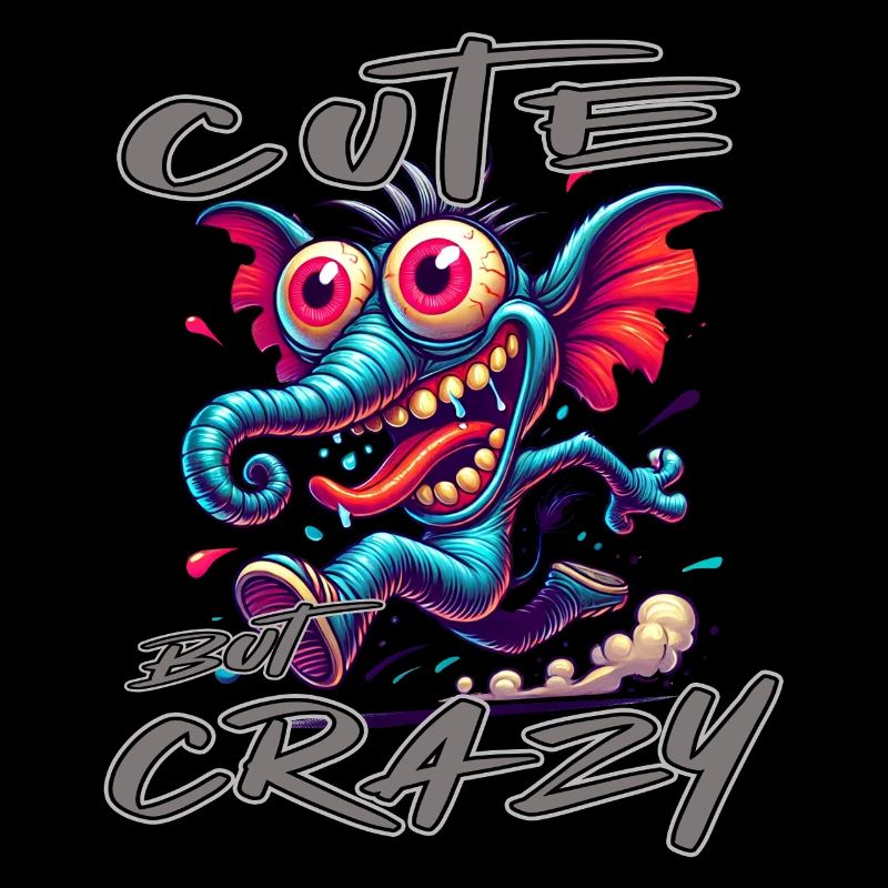 Cute but Crazy Elephant Comic Style