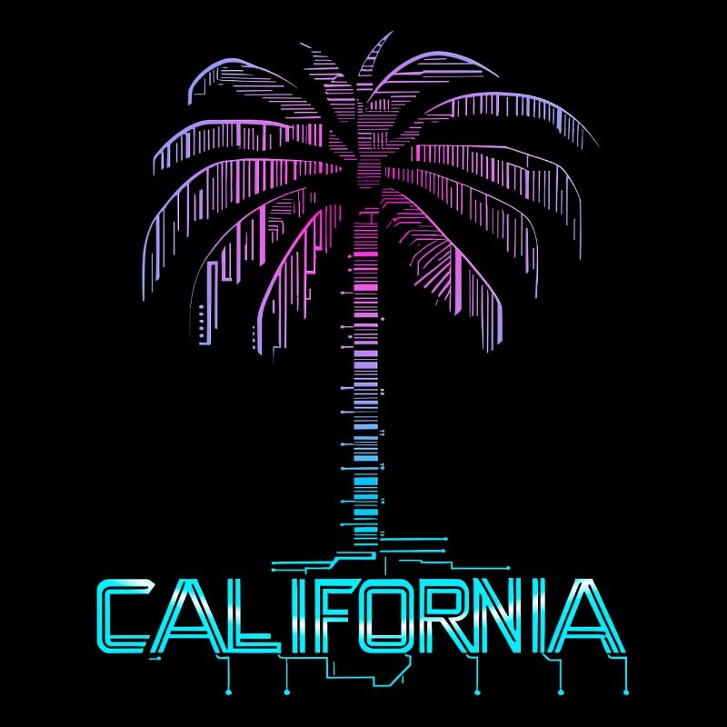 California neon palm tree