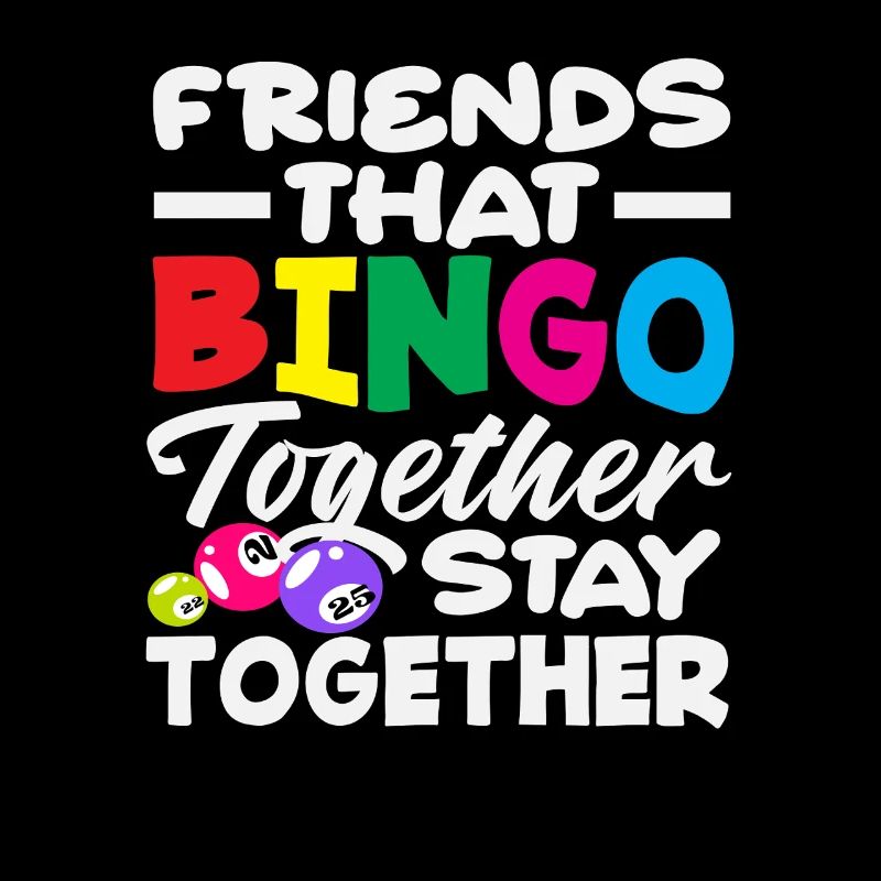 Joueurs de bingo Amis ensemble