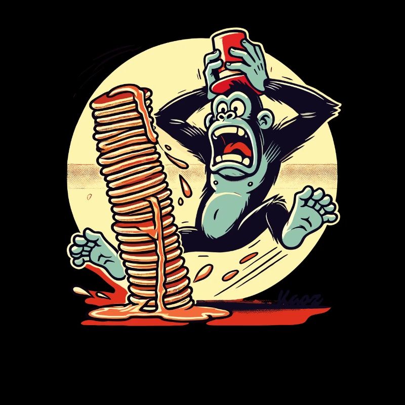 Pancake monkey – chaos with syrup
