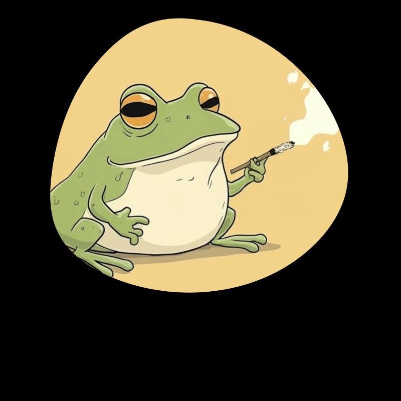 Weeding Frog - Chill Weed Smoker