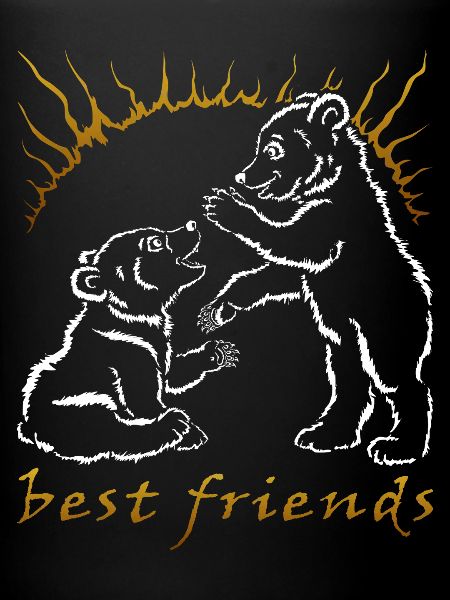 Zwei Bären - beste Freunde