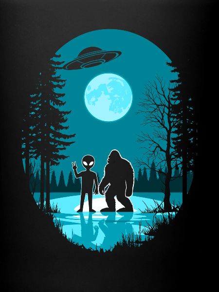 Alien, Bigfoot, UFO