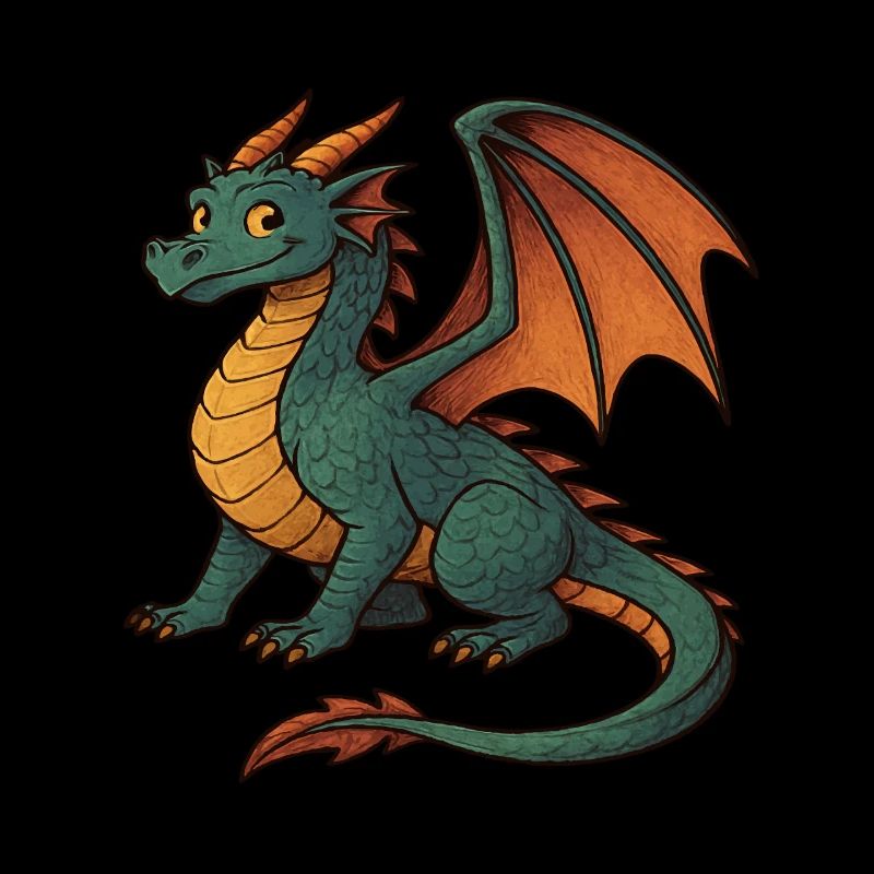 Dragon painted